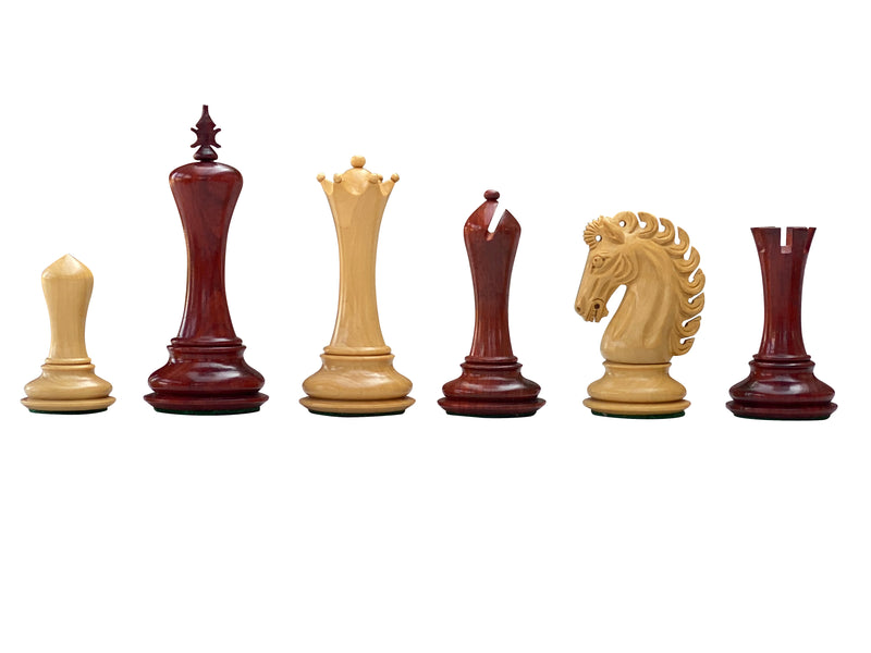 Emperor Series Padauk Chess Pieces - Official Staunton™ 
