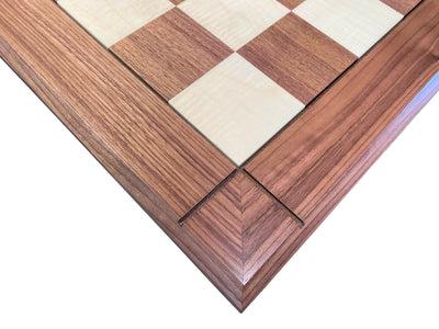 Italian Walnut Chess Board & Sultan Redwood Chess Pieces - Official Staunton™ 