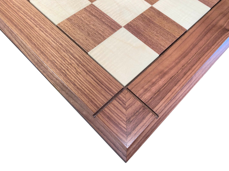 Italian Walnut Chess Board & Sultan Redwood Chess Pieces - Official Staunton™ 