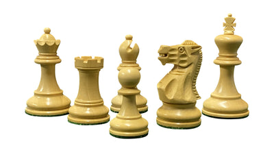 Elite Staunton Acacia Chess Pieces & Drawstring Bag - Official Staunton™ 