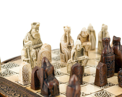 Isle Of Lewis Compact Celtic Chess Set - Official Staunton™ 