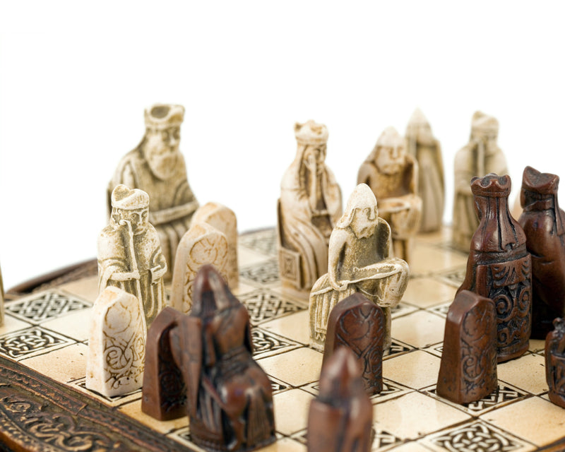 Isle Of Lewis Compact Celtic Chess Set - Official Staunton™ 
