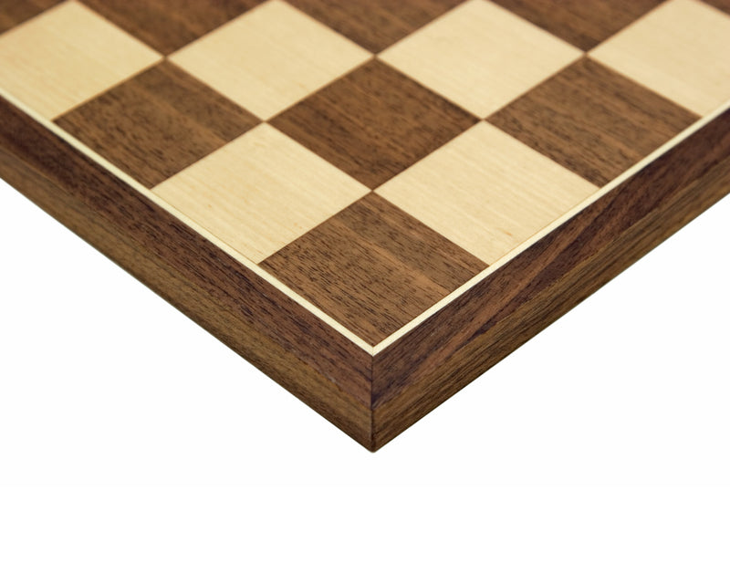 15.75"  Walnut and Maple Chess Board - Official Staunton™ 