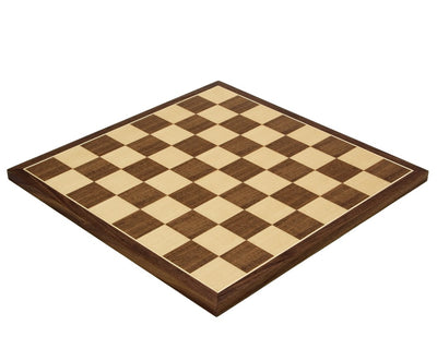 15.75"  Walnut and Maple Chess Board - Official Staunton™ 