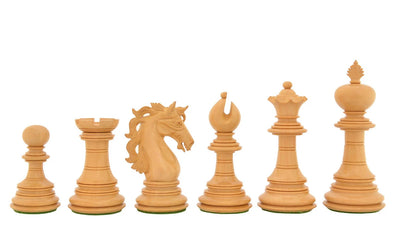 4.4" King Charles Padauk & Boxwood Luxury Chess Pieces - Official Staunton™ 