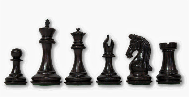 4.5 Inch Imperial Ebony & Boxwood Chess Pieces - Official Staunton™ 