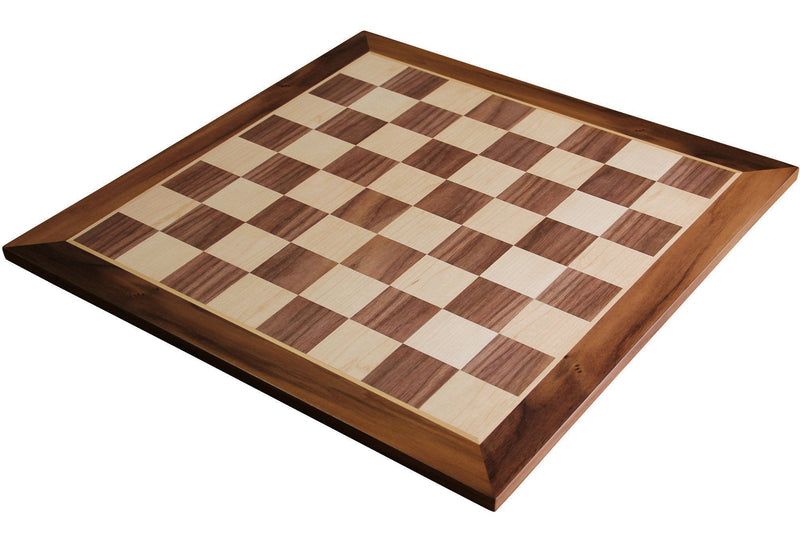 Leningrad Ebonised Chess Pieces 19" Walnut Chess Board & Vinyl Box - Official Staunton™ 