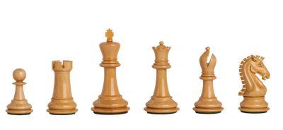3.75" Staunton Ebony Boxwood Craftsman Chess Pieces - Official Staunton™ 