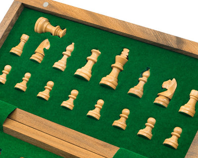 10 Inch Magnetic Hand Made Folding Chess Set - Official Staunton™ 