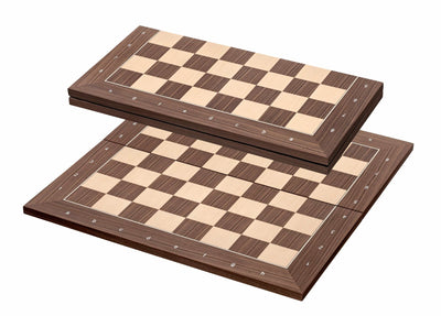 20 Inch Walnut Folding Chessboard - Official Staunton™ 