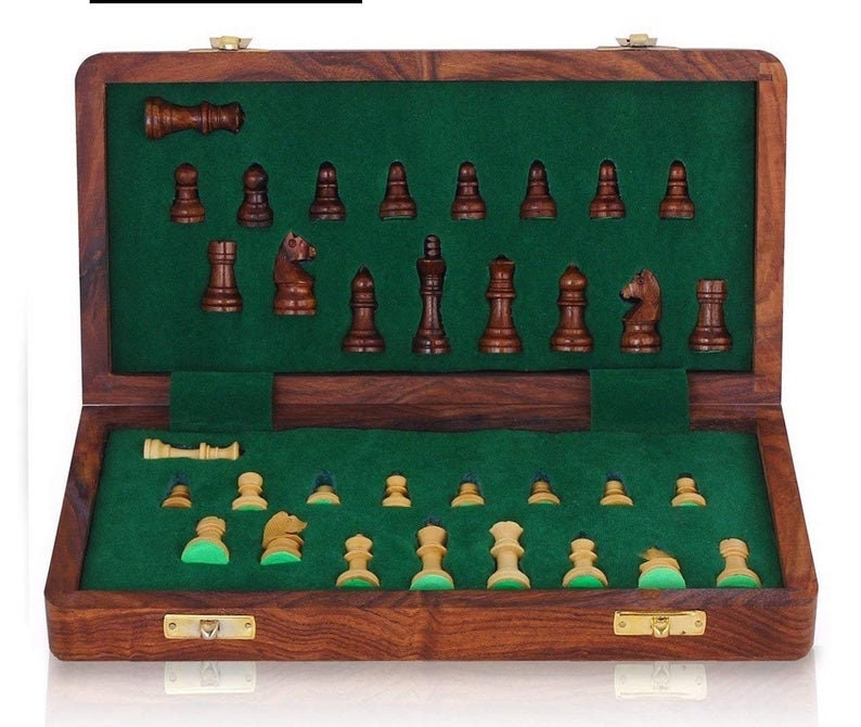 10 Inch Magnetic Hand Made Folding Chess Set - Official Staunton™ 