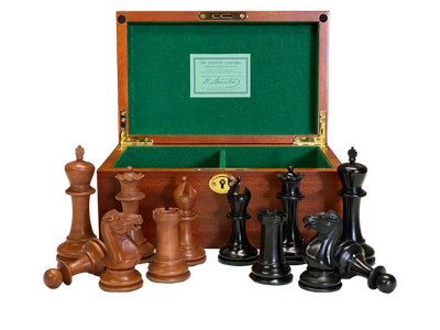 1849 Antique Staunton Chessmen & Mahogany Box - Official Staunton™ 