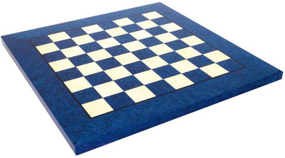 20" Italian Prestige Blue Erable Briar wood Chess Board - Official Staunton™ 