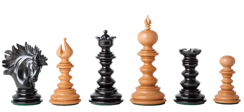 St Petersburg Savano Ebony Luxury Hand Carved Chess Pieces - Official Staunton™ 