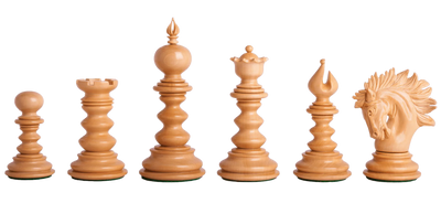 St Petersburg Luxury Redwood Chess Pieces and 23"Redwood Chessboard - Official Staunton™ 