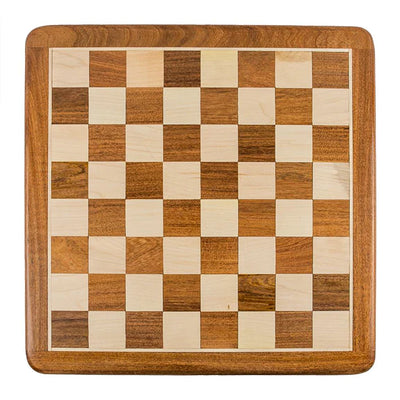21" Acacia Handmade Round Edged Chess Board - Official Staunton™ 
