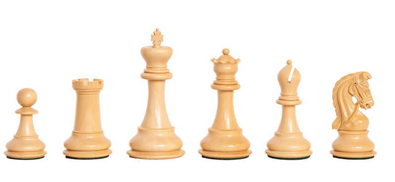 Emperor Sultan Prestige Padauk Chess Pieces - Official Staunton™ 