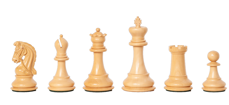 Emperor Sultan Prestige Padauk Chess Pieces - Official Staunton™ 