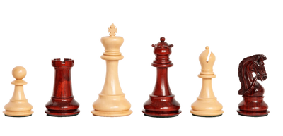 Emperor Sultan Prestige Padauk Chess Pieces - Official Staunton™ 