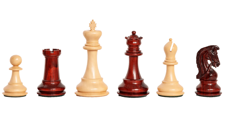 Emperor Sultan Prestige Padauk Chess Pieces - Official Staunton™ 