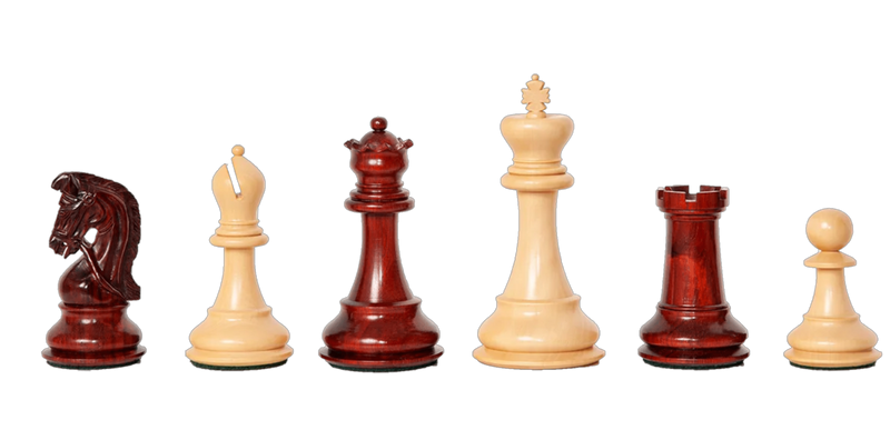 Emperor Sultan Prestige Padauk Chess Pieces - Official Staunton™ 