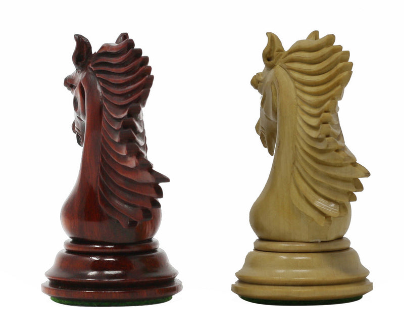 4.4" Bellagio Troy Padauk Chess Pieces - Official Staunton™ 