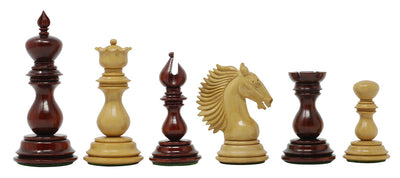 4.4" Bellagio Troy Padauk Chess Pieces - Official Staunton™ 